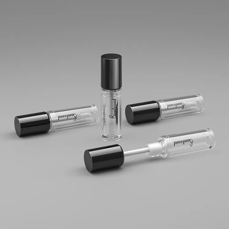 透明唇釉管定制厂家 加速器免费唇彩管空管化妆品包材注塑厂